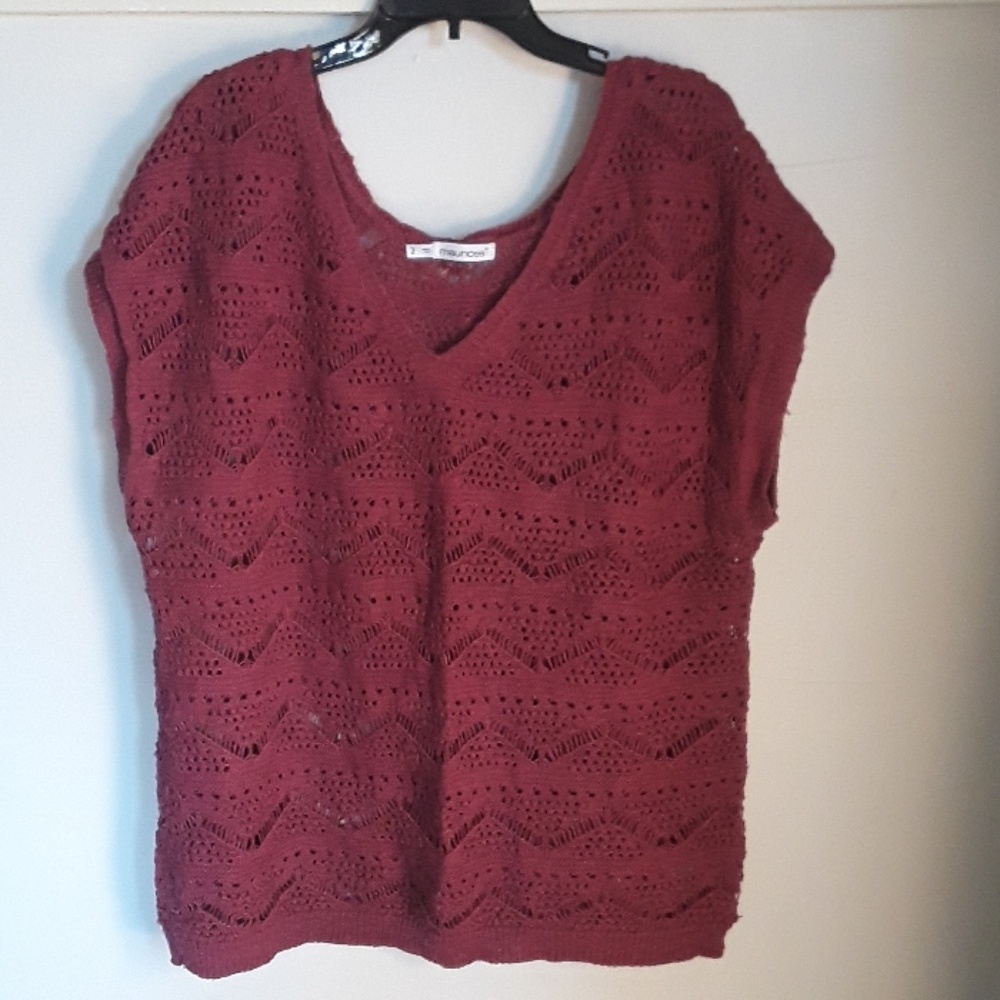 Short sleeve sweater, layering piece